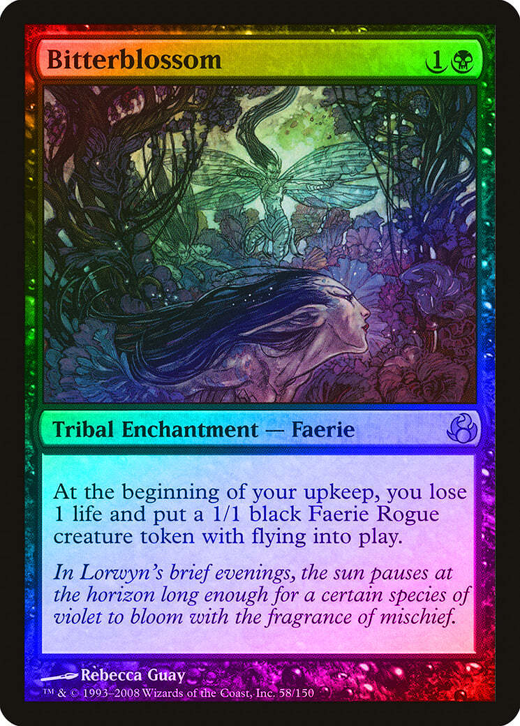 FOIL Bitterblossom ~ Morningtide [ NearMint ] [ Magic the Gathering MTG ]