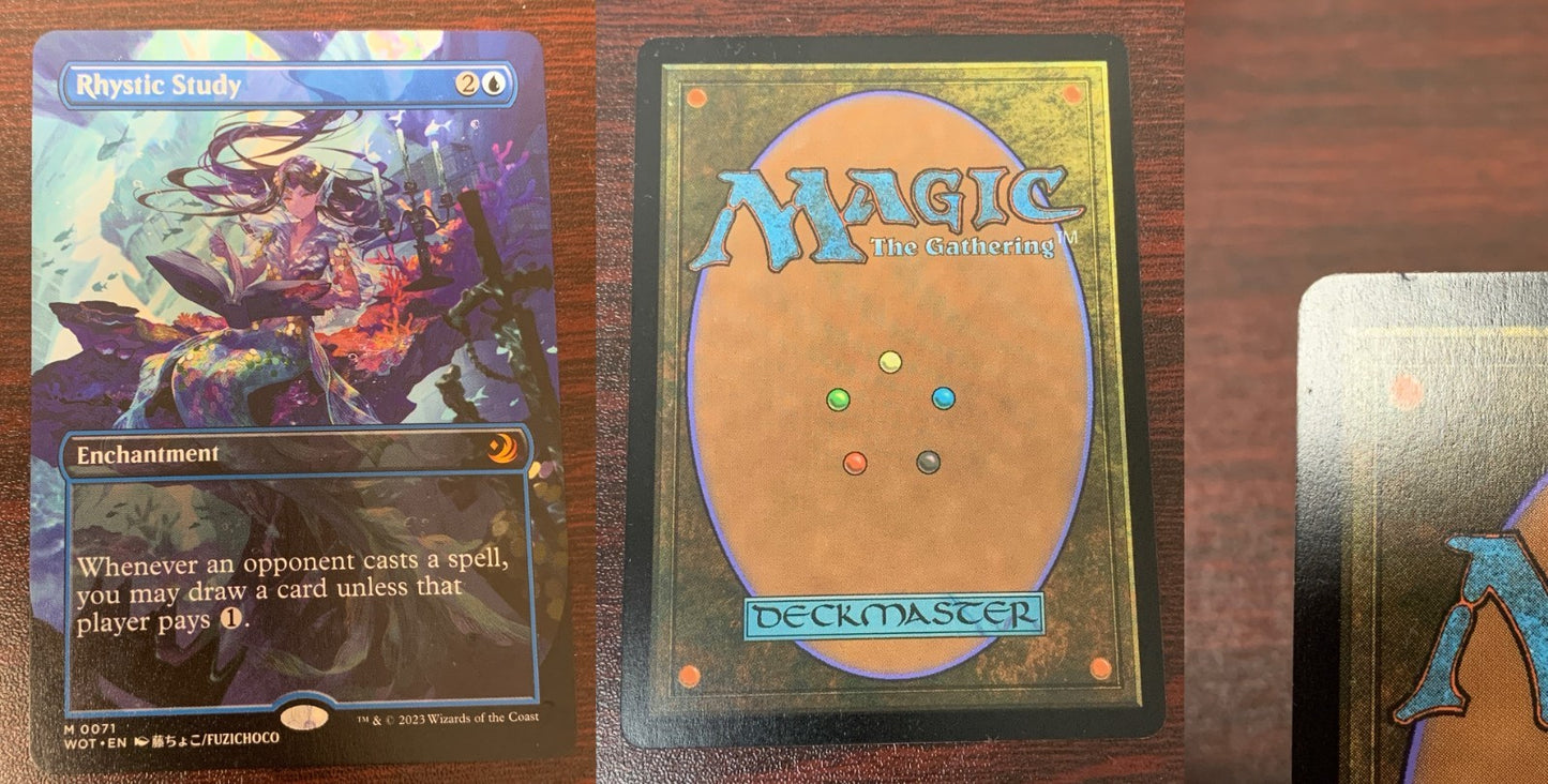 ANIME Rhystic Study ~ Wilds of Eldraine: Enchanting Tales [ EX ] [ Magic MTG ]