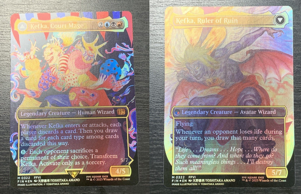 FOIL ANIME Kefka, Court Mage ~ Final Fantasy [ Excellent ] [ Magic MTG ]