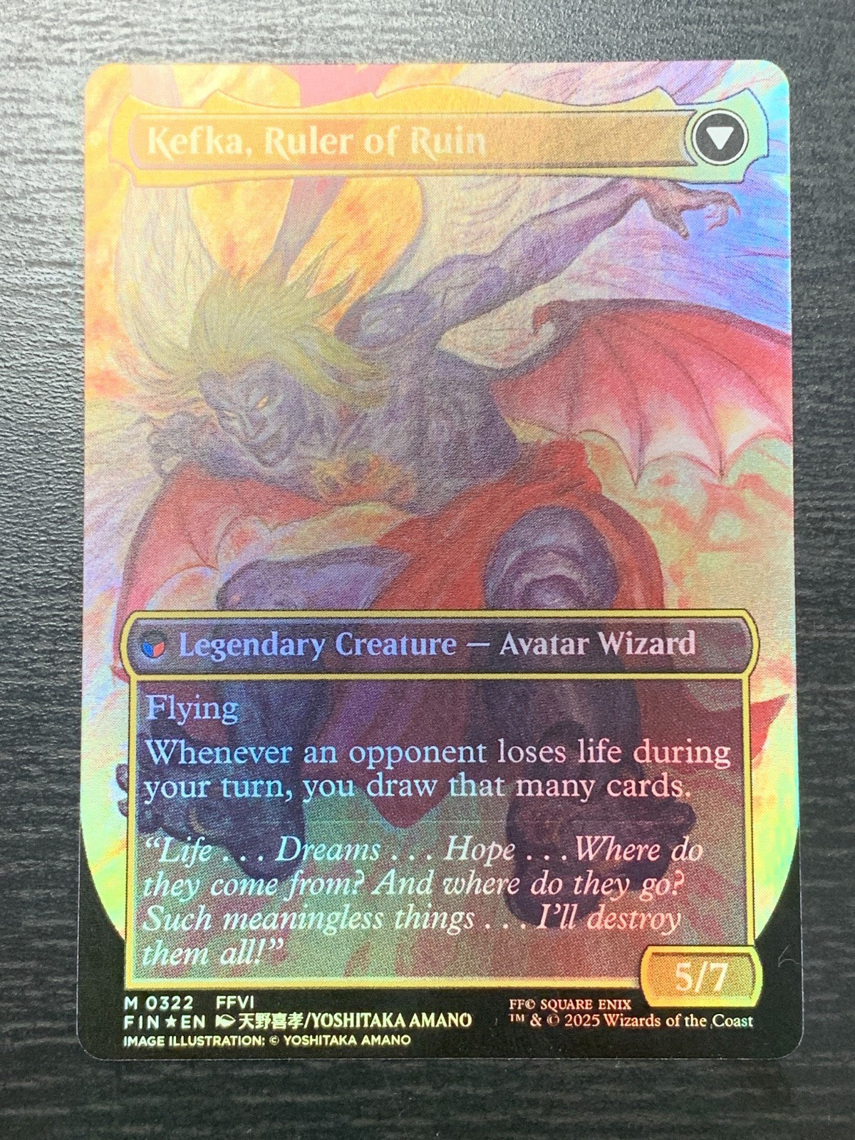 FOIL ANIME Kefka, Court Mage ~ Final Fantasy [ Excellent ] [ Magic MTG ]