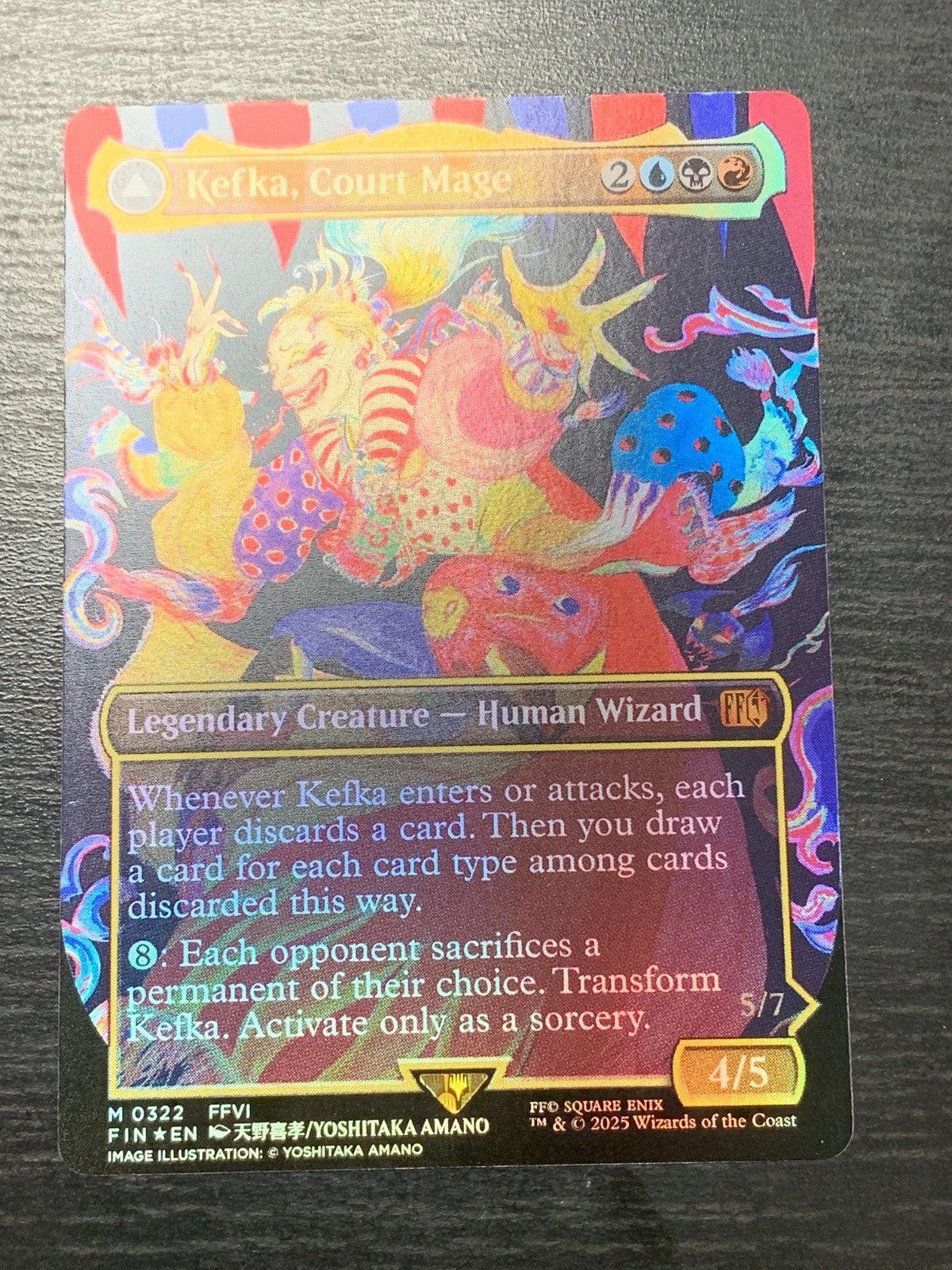 FOIL ANIME Kefka, Court Mage ~ Final Fantasy [ Excellent ] [ Magic MTG ]