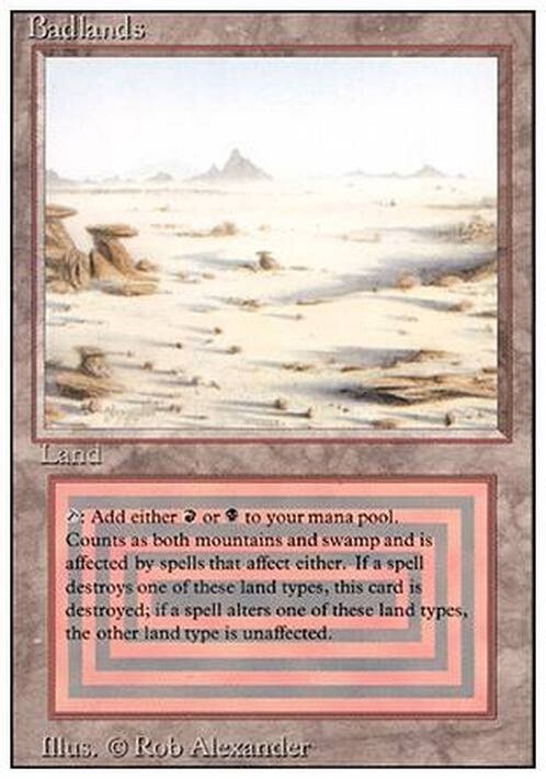 Badlands ~ Revised [ MODERATELY PLAYED ] [ Magic the Gathering MTG ]
