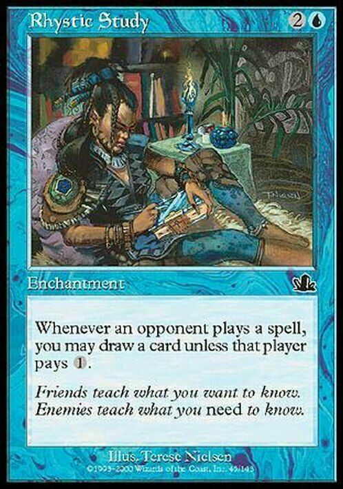 Rhystic Study ~ Prophecy [ Excellent ] [ Magic MTG ]