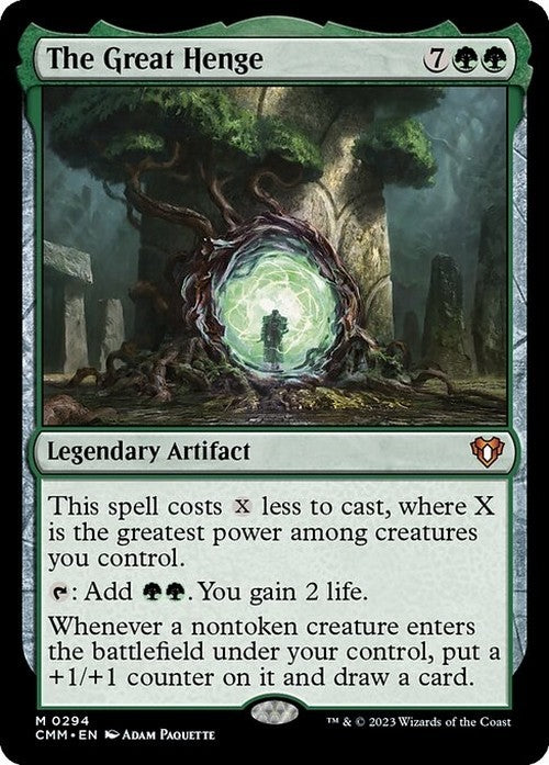 The Great Henge ~ Commander Masters [ MINT ] [ Magic MTG ]