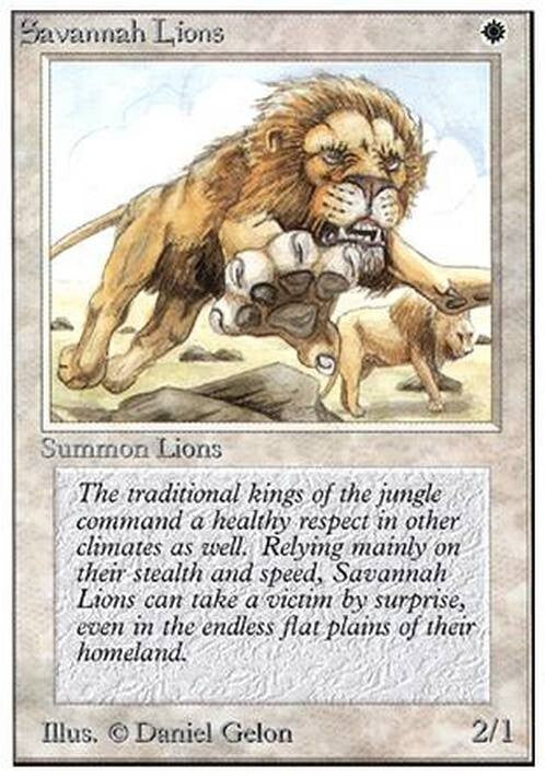 Savannah Lions ~ Unlimited [ Excellent ] [ Magic MTG ]