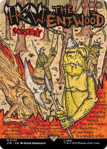 POSTER Hew the Entwood ~ The Lord of the Rings [ Excellent+ ] [ Magic MTG ]