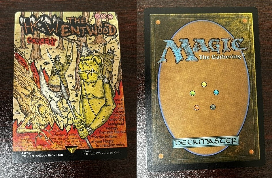 POSTER Hew the Entwood ~ The Lord of the Rings [ Excellent+ ] [ Magic MTG ]