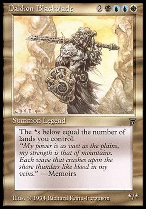 Dakkon Blackblade ~ Legends [ Excellent+ ] [ Magic MTG ]