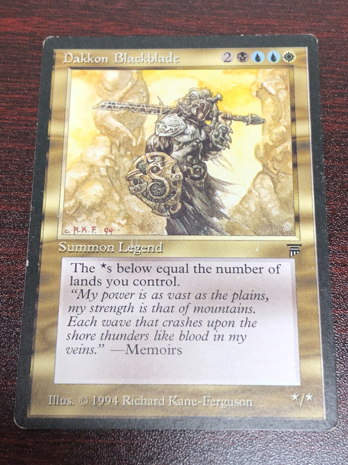 Dakkon Blackblade ~ Legends [ Excellent+ ] [ Magic MTG ]