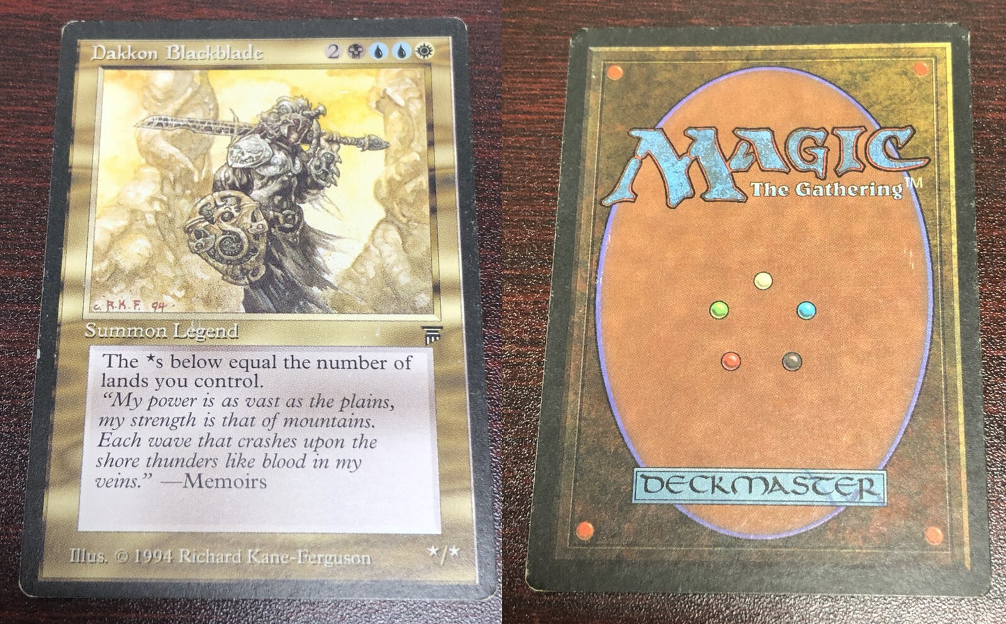 Dakkon Blackblade ~ Legends [ Excellent+ ] [ Magic MTG ]