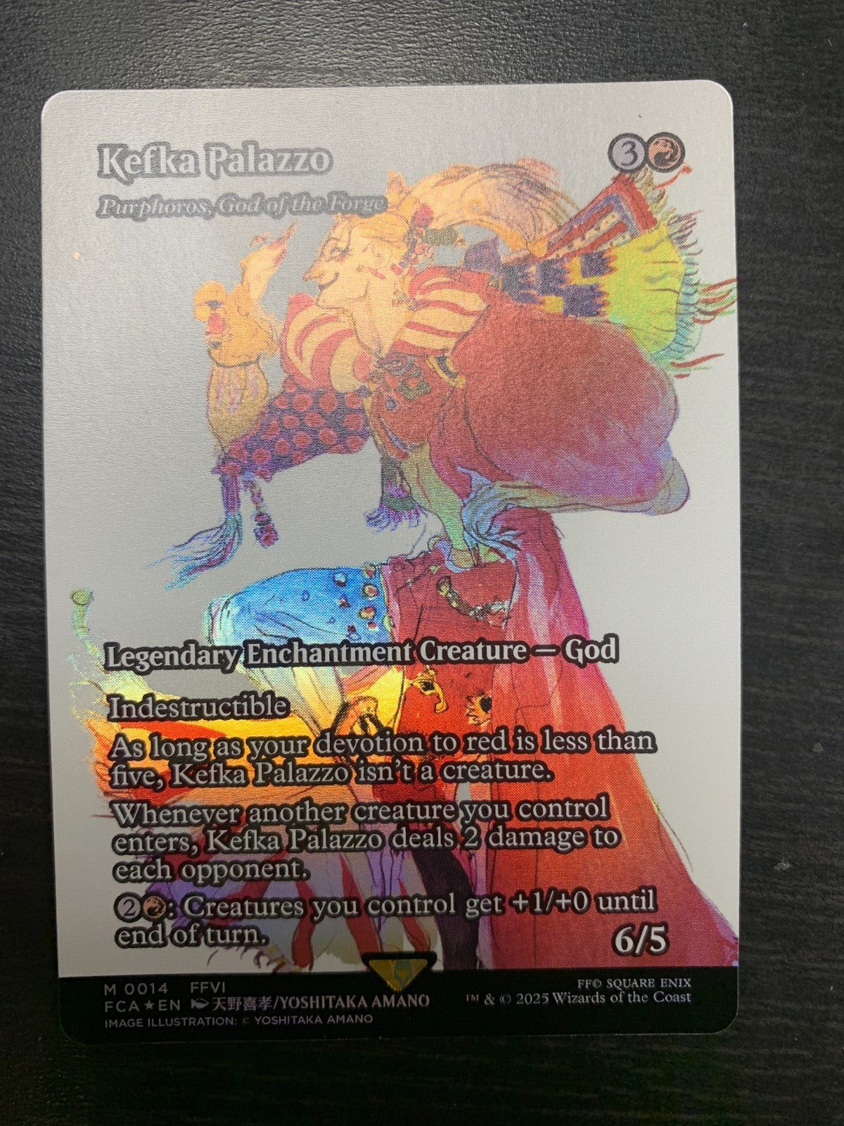 FOIL Kefka Palazzo (Purphoros, God of the Forge) ~ Final Fantasy [ NM ] [ MTG ]