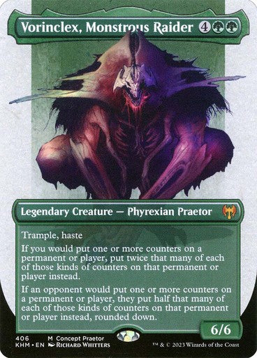 BORDERLESS Vorinclex, Monstrous Raider ~ Kaldheim [ NearMint ] [ Magic MTG ]