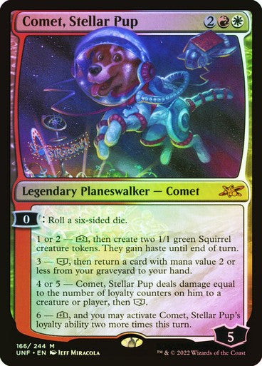FOIL Comet, Stellar Pup ~ Unfinity [ NM ] [ Magic MTG ]