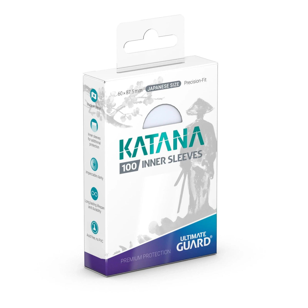 JAPANESE SIZE (60x87) ~ 100 x Clear Inner Sleeves [ Katana ] for Yu-Gi-Oh TCG