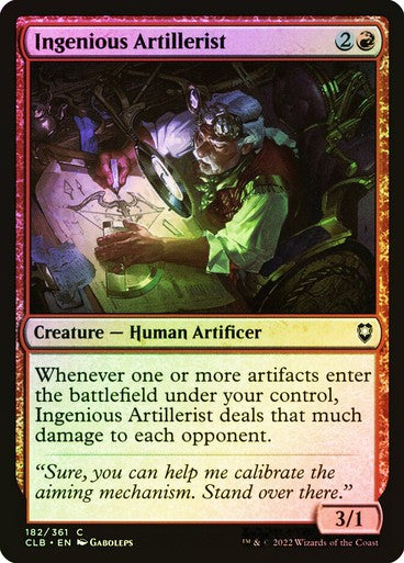 FOIL Ingenious Artillerist ~ Commander Legends 2 [ NM ] [ Magic MTG ]