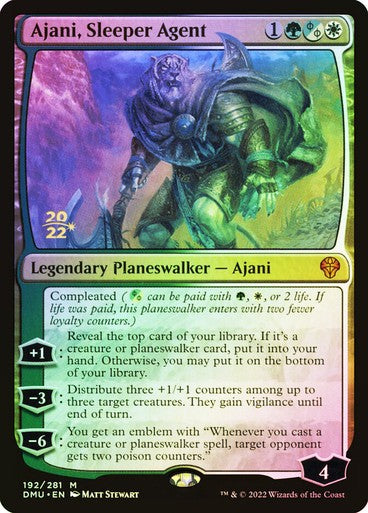 FOIL Ajani, Sleeper Agent ~ Prerelease Dominaria United [ NM ] [ Magic MTG ]