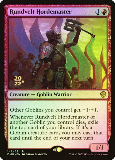 FOIL Rundvelt Hordemaster ~ Prerelease Dominaria United [ NM ] [ MTG ]