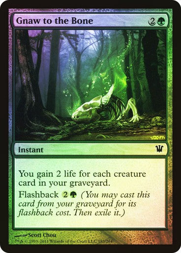 FOIL Gnaw to the Bone ~ Innistrad [ EX ] [ Magic MTG ]