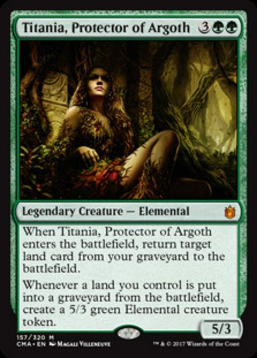 Titania, Protector of Argoth ~ Commander Anthology 1 [ EX ] [ Magic MTG ]