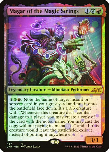 FOIL GALAXY Magar of the Magic Strings ~ Unfinity [ NM ] [ Magic MTG ]
