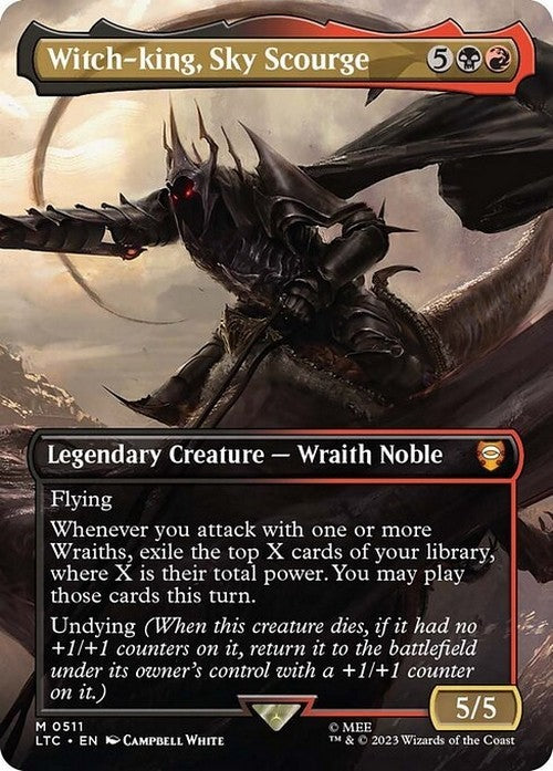 BORDERLESS Witch-king, Sky Scourge ~ Commander: Lord of the Rings [ NM ] [ MTG ]