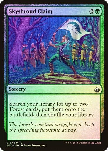 FOIL Skyshroud Claim ~ Battlebond [ EX ] [ Magic MTG ]