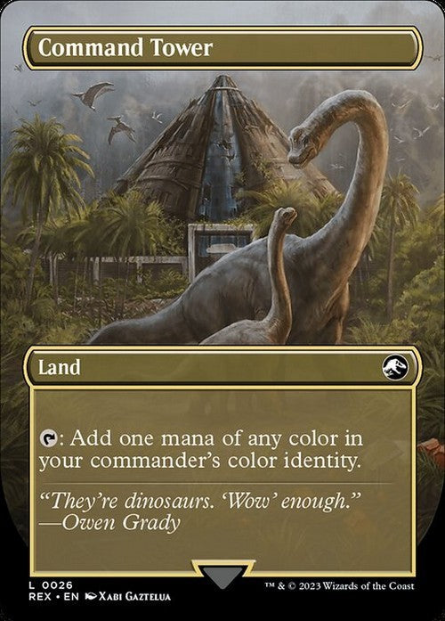 Command Tower #26 ~ Universes Beyond: Jurassic World [ NM ] [ Magic MTG ]