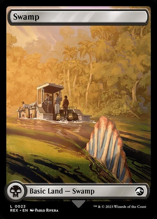 Swamp #23 ~ Universes Beyond: Jurassic World [ EX ] [ Magic MTG ]