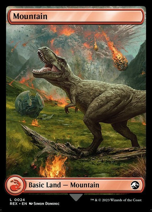 Mountain #24 ~ Universes Beyond: Jurassic World [ NM ] [ Magic MTG ]