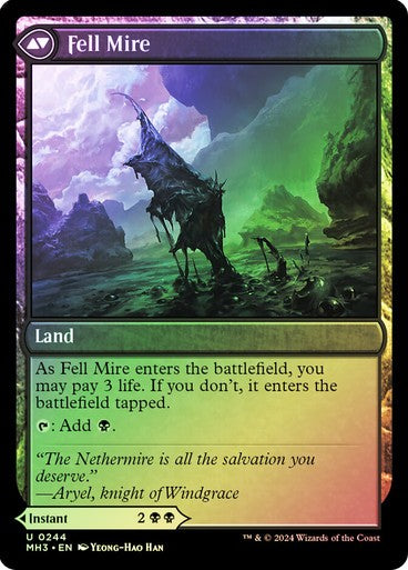 FOIL Fell the Profane / Fell Mire ~ Modern Horizons 3 [ NM ] [ Magic MTG ]