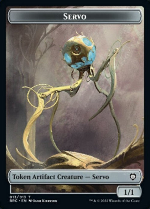 5 x Artifact Servo 1/1 Token ~ Random Sets [ EX ] [ Magic MTG ]