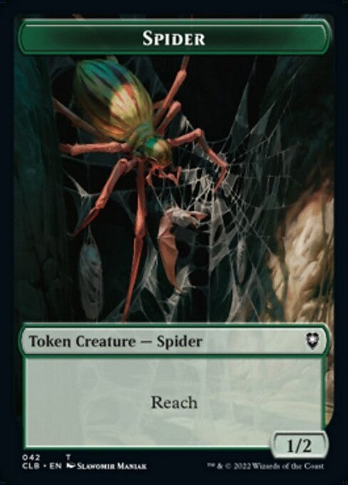5 x Green Spider Reach 1/2 Token ~ Random Sets [ EX ] [ Magic MTG ]