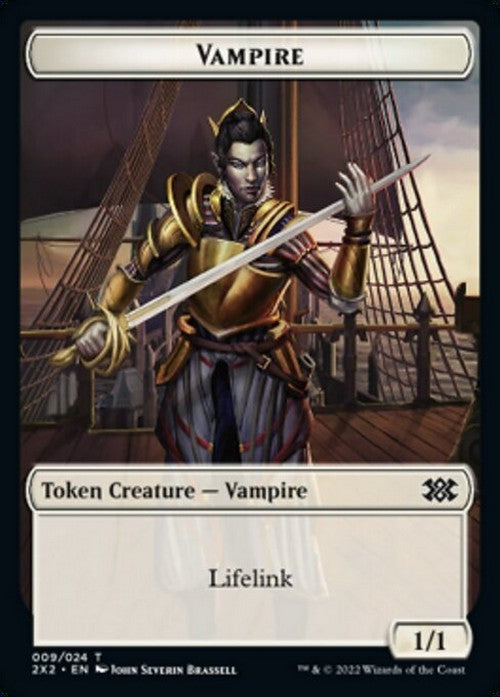 5 x White Vampire Lifelink 1/1 Token ~ Random Sets [ EX ] [ Magic MTG ]