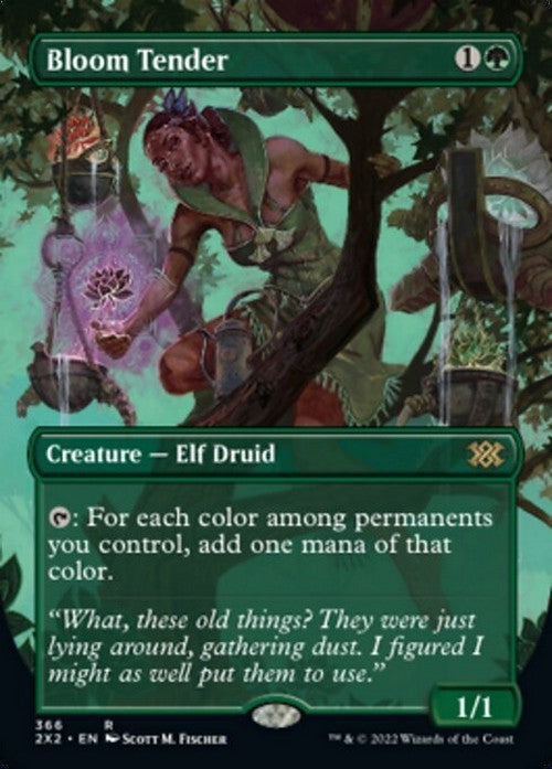 BORDERLESS Bloom Tender ~ Double Masters 2022 [ NM ] [ Magic MTG ]
