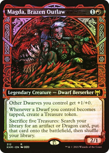 FOIL SHOWCASE Magda, Brazen Outlaw ~ Kaldheim [ NM ] [ Magic MTG ]