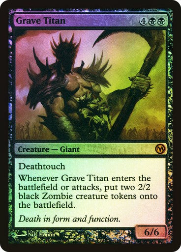 FOIL Grave Titan ~ Duels of the Planeswalkers [ PLAYED ] [ Magic MTG ]
