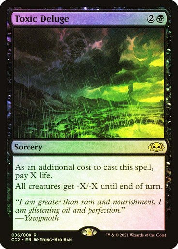 FOIL Toxic Deluge ~ Commander Collection: Black [ NM ] [ Magic MTG ]