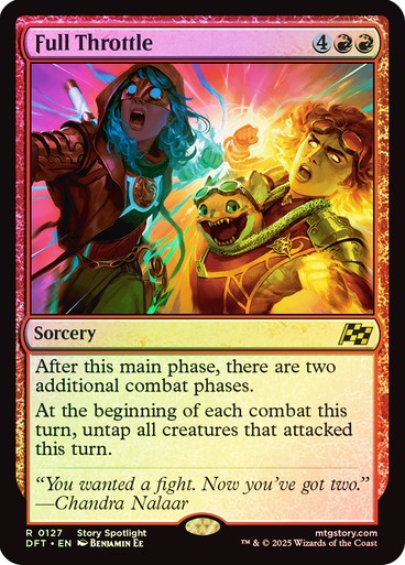FOIL Full Throttle ~ Aetherdrift [ NM ] [ Magic MTG ]