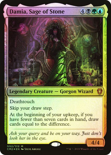 FOIL Damia, Sage of Stone ~ Commander Anthology 2 [ EX ] [ Magic MTG ]