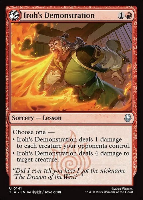 Iroh's Demonstration ~ Avatar: The Last Airbender [ NM ] [ Magic MTG ]