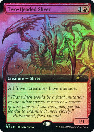 FOIL Two-Headed Sliver ~ Secret Lair [ NM ] [ Magic MTG ]