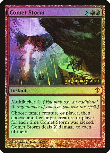 FOIL Comet Storm ~ Prerelease Worldwake [ EX ] [ Magic MTG ]