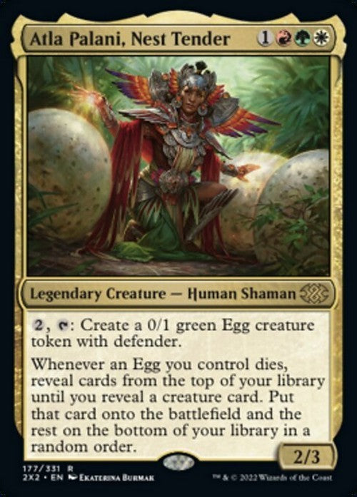 Atla Palani, Nest Tender ~ Double Masters 2022 [ NM ] [ Magic MTG ]
