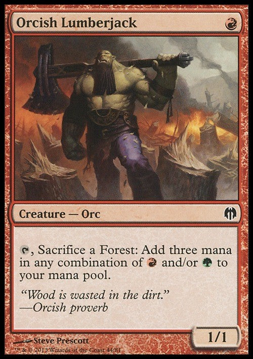 Orcish Lumberjack ~ Duel Decks [ EX ] [ Magic MTG ]