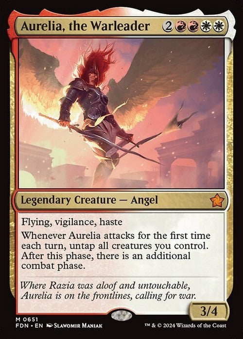 Aurelia, the Warleader ~ Foundations [ NM ] [ Magic MTG ]
