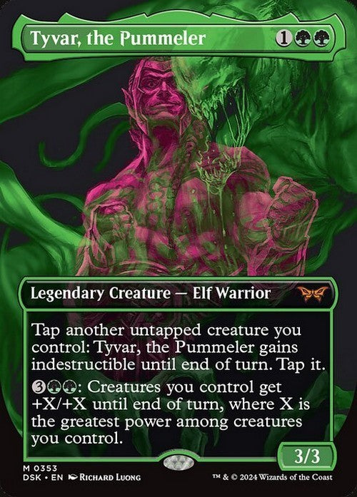 BORDERLESS Tyvar, the Pummeler ~ Duskmourn [ NM ] [ Magic MTG ]