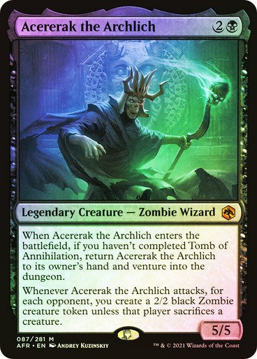 FOIL Acererak the Arch ~ Adventures in the Forgotten Realms [ NM ] [ Magic MTG ]