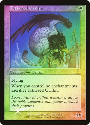 FOIL Tethered Griffin ~ Urza's Destiny [ PLAYED ] [ Magic MTG ]