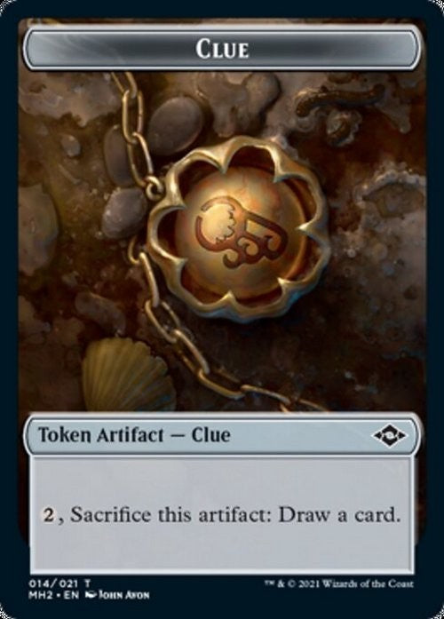 5 x Clue Token ~ Random Sets [ EX ] [ Magic MTG ]