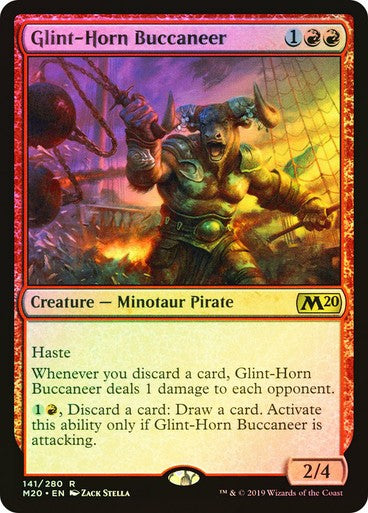 FOIL Glint-Horn Buccaneer ~ Core 2020 [ NM ] [ Magic MTG ]